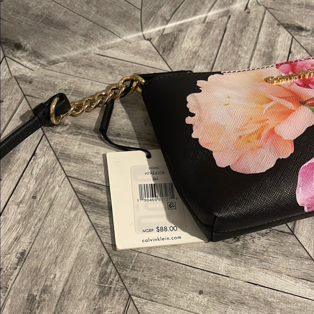 Calvin Klein Black Floral Women's Bag - Picture 3 of 8